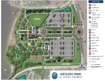 Antlers Park Site Plan and Map